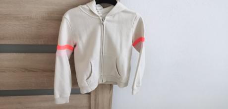 Biela mikina, h&m,122