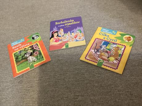 3 ks mini rozprávkové knižky, 
