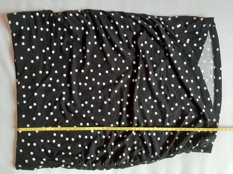 Čierna bodkovaná sukňa, nenos., orsay,xs