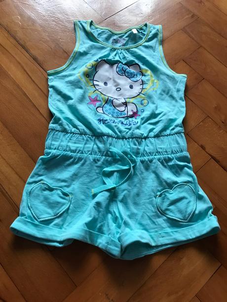 2 detské letné overaly, 128