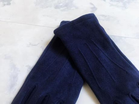 Semišové zateplené rukavice s/m, s