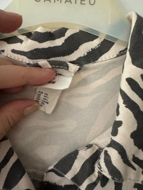 Zebrova riflovka, h&m,170