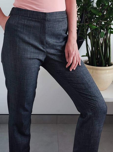 Elegantné nohavice papaya, papaya,m