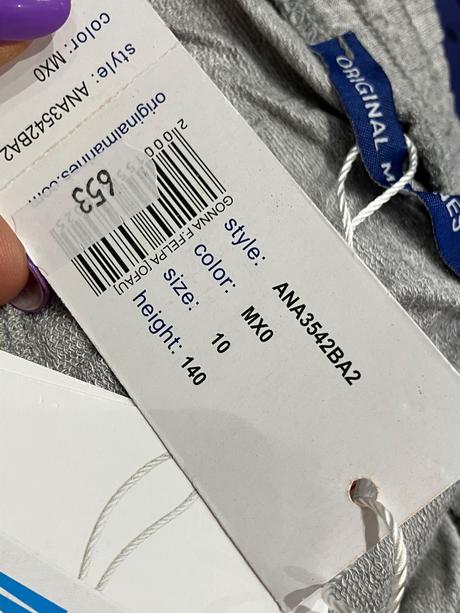 Dievčenská sivá sukňa s volánom (10 r.), original marines,140