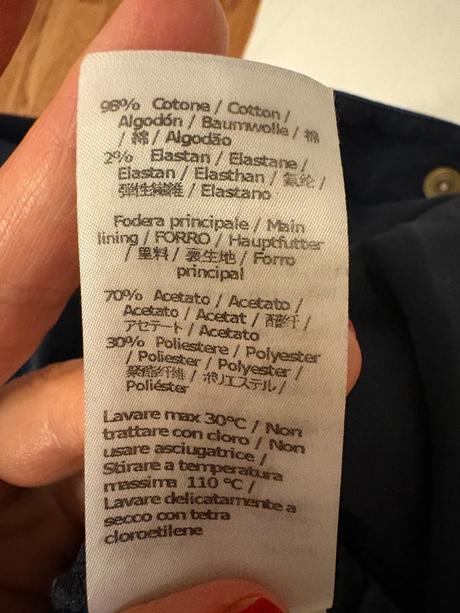 Tmavěmodré kalhoty patrizia pepe, 36