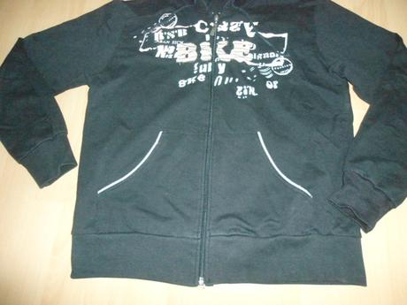 Dámska čierna mikina na zips, m