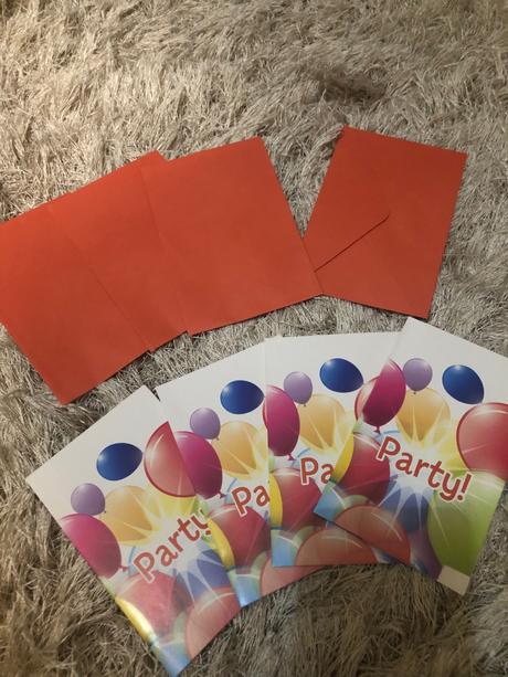 4x pozvanka na oslavu, 