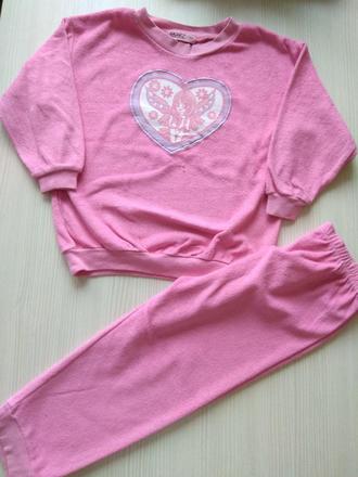 Ružové froté pyžamo, okay,104