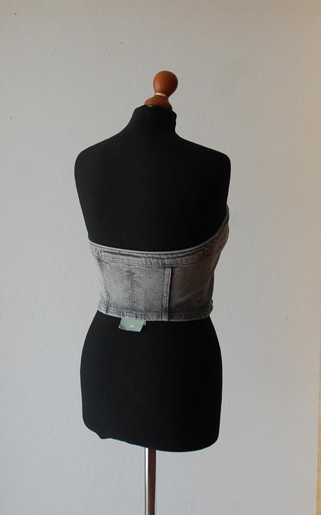 Riflový crop, h&m,xs