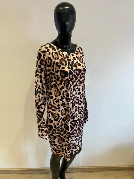 Dámske leopardie mini šaty (uni), l / m / s / xl