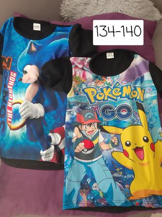 Tričko pokemon,sonic, 134
