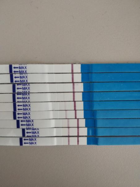 Tmavnutie tehotenského testu