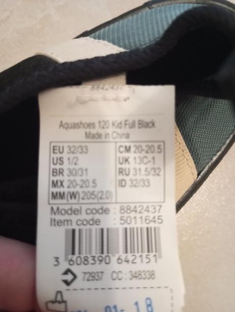 Detská obuv do vody, decathlon,32 / 33