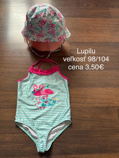 Súprava plavky a klobúk, lupilu,98