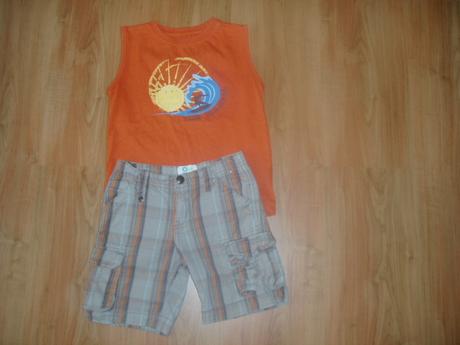 Okids káro kraťasy+rebel tielko, rebel,92