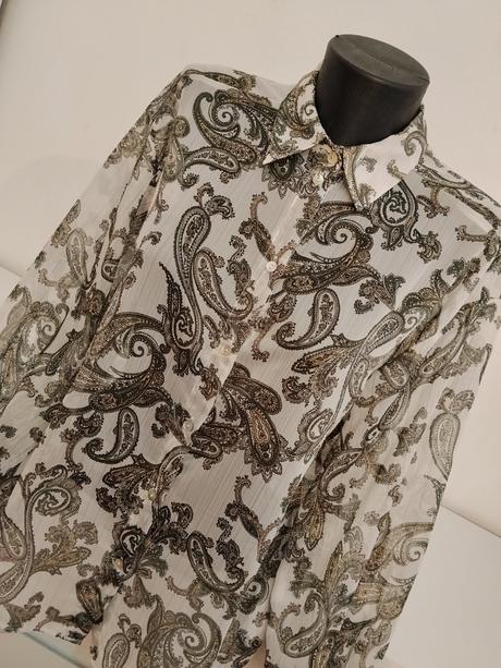 Zara vzorovaná košeľa paisley, zara,xs