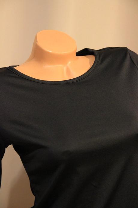 Čierne elastické body tričko, m, m