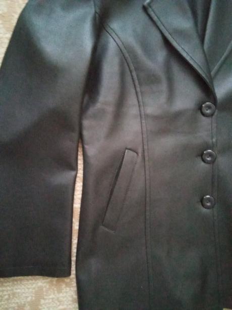 Koženkovy kabát -sako, m