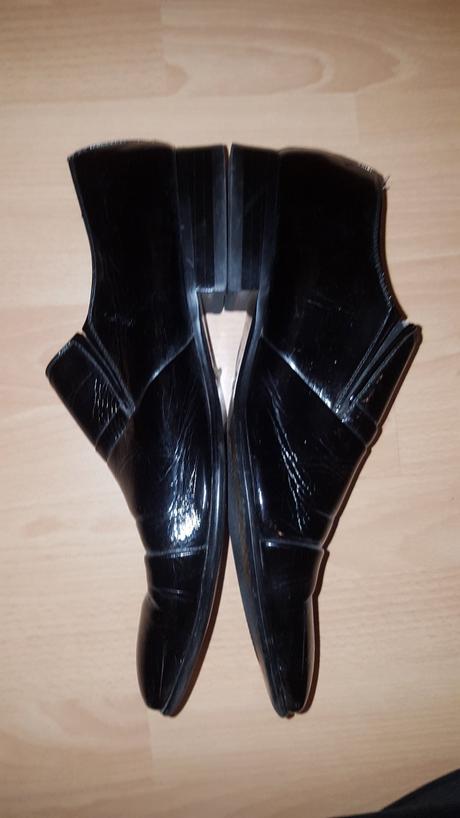 Čierne kožené topánky, 45