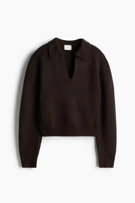 H&m - čokoládový sveter, h&m,s