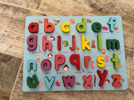 Vkladačka abeceda malé písmená,