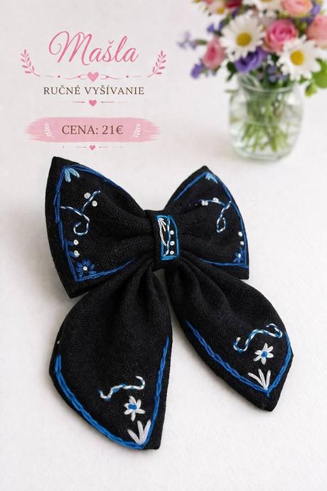 Rôzne vyšívané mašle - pozri celý inzerát, 