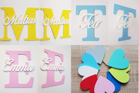 Písmeno s menom cca 30-35cm, 