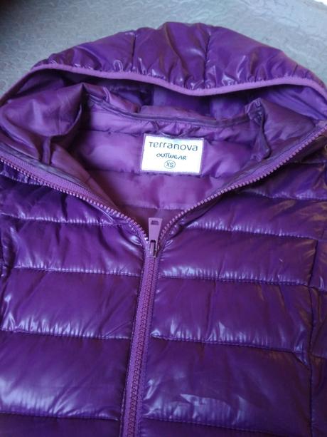 Leskla fialova bundicka, terranova,xs