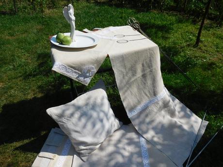 Závesy z tkaného plátna,