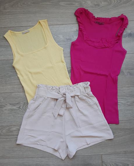 Ruzovy top s volanikom, terranova,s