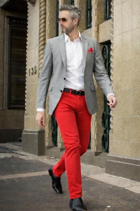 Červené rifle jack&jones, m