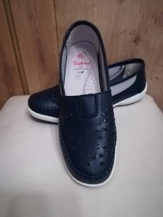 Kožené mokasíny distanc, 38