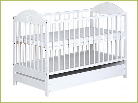 Postieľka evelina ii+šuflík biela, šírka (cm): 60,dĺžka (cm): 120