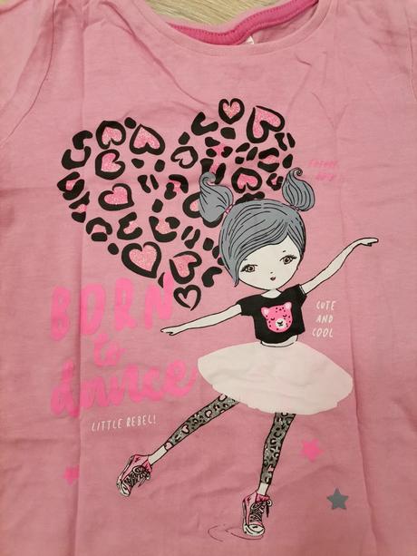 Dievčenské ruzove tričká s dlhým rukávom - 2 kusy, pepco,98
