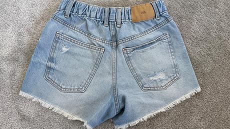 Denimové šortky s dierami zara 156cm, zara,152
