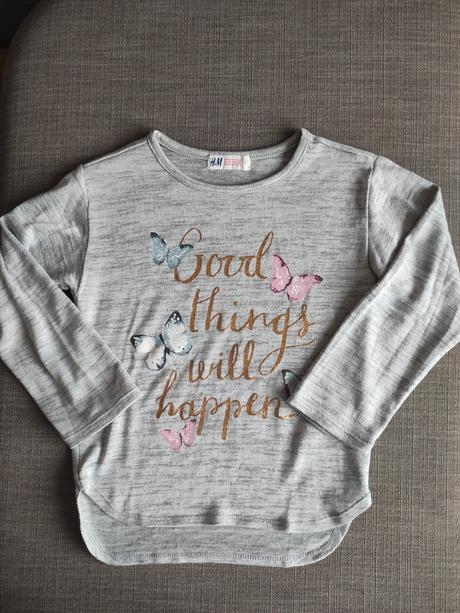Šedý svetrík, h&m,122