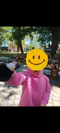 Dievčenská zateplená mikina šinter, 98