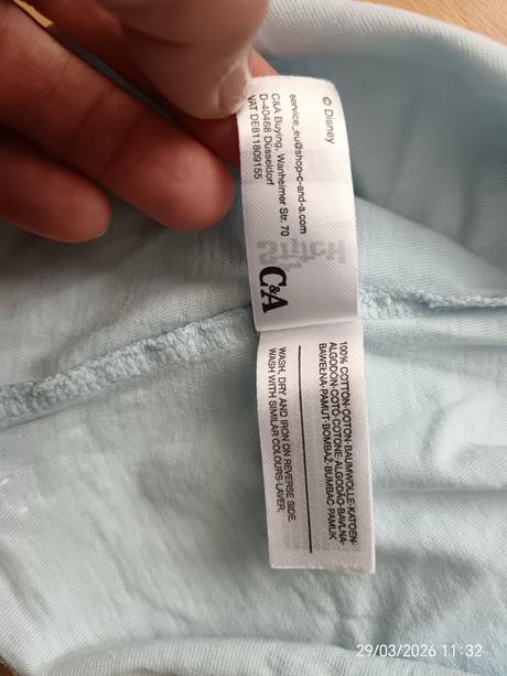 Pyžamo stitch, c&a,158