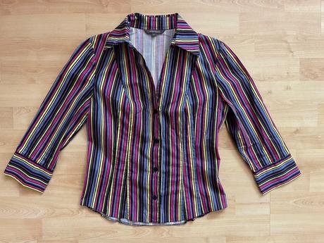 Košeľa s farebnými prúžkami, river island,36