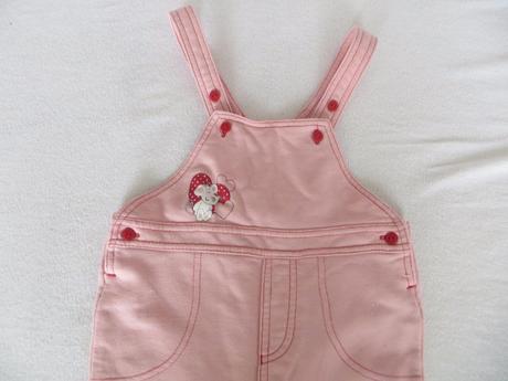 Ružové nohavice na traky, lupilu,86