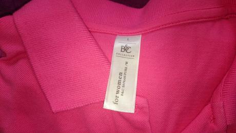 Dámske ružové polo tričko, l