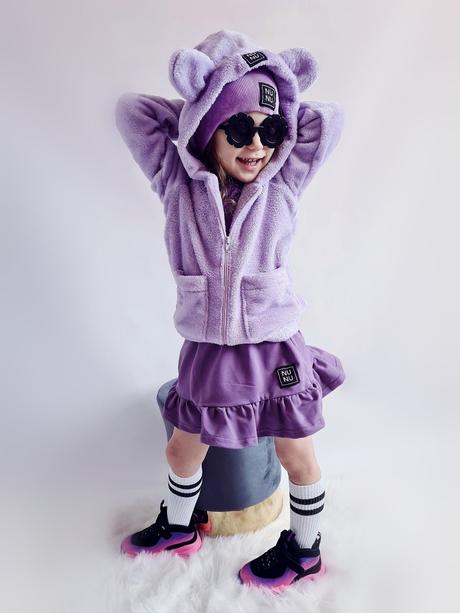 Nunu detská mikina lila, 104 - 134