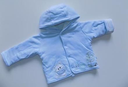 Podšitá bavlnená mikina mark and spencer 3-6 mes, marks & spencer,62