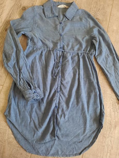 Tenká riflová bluzka 134- 140, h&m,140