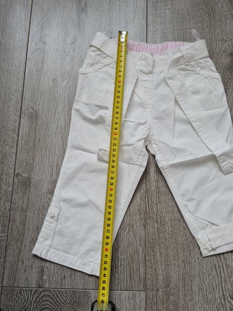 Biele tenké nohavice, baby club,80