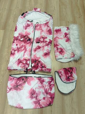 Prechodný fusak + rukávnik s kožušinkou, nellytex