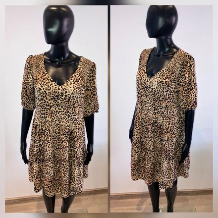 Dámske leopardie šaty, f&f,xl