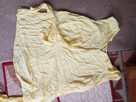 Žlté tričko na uvazovanie, xl