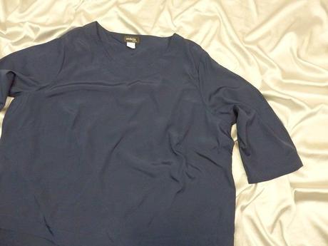 Kvalitná tmavomodrá tunika, 54