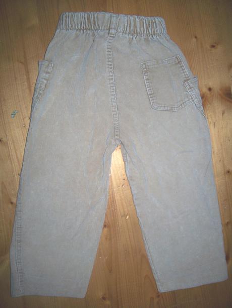 Detské menžestrové nohavice, 98